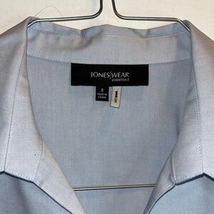 Size 8•Ladies Sky Blue Button Down•Dress Shirt